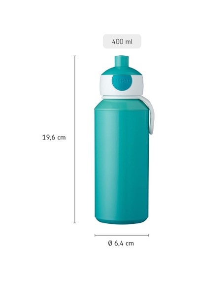 Mepal Campus Little Dutch İçecek Şişesi, 400 Ml, Bulaşık Makinesinde Yıkanabilir, Plastik, Sailors Bay, 1074100652 Genel