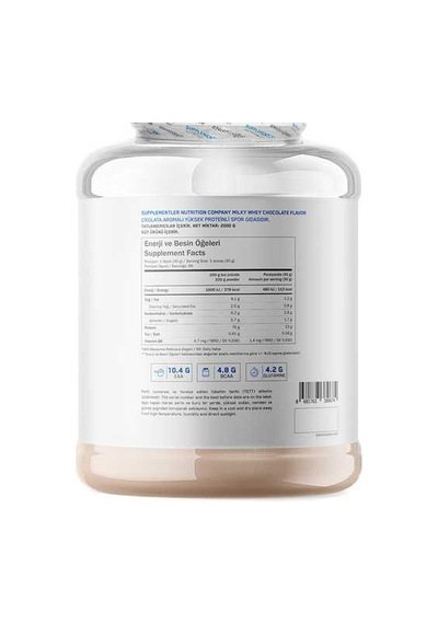 Supplementler Milky Whey Protein 2000 Gr - Çikolata çikolata
