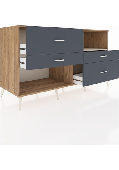 Kronos Konsol Tek Raflı 4 Çekmeceli 176x59x99 Çam-aytaşı/antrasi Çam-aytaşı/antrasit Kronos Konsol Tek Raflı 4 Çekmeceli 176x59x99 Çam-aytaşı/antrasi Çam-aytaşı/antrasit
