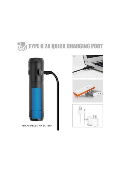 Eastpower Ön Far Lw-f800 900lm Usb Ip65 Su Geçirmez - Siyah Siyah