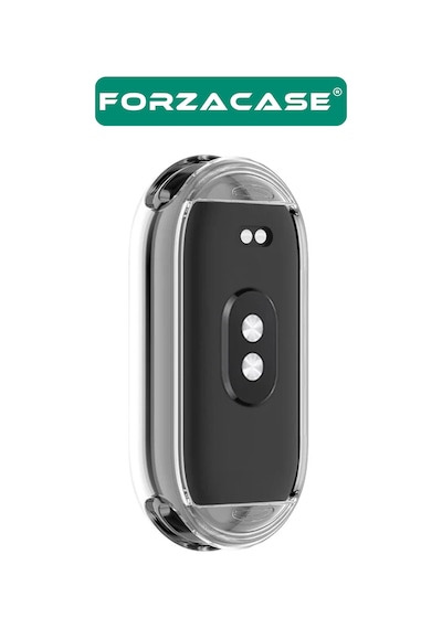 Forzacase Xiaomi Mi Band 9 İle Uyumlu Önü Kapalı Ekran Korumalı Silikon Kılıf - Fc010 Şeffaf