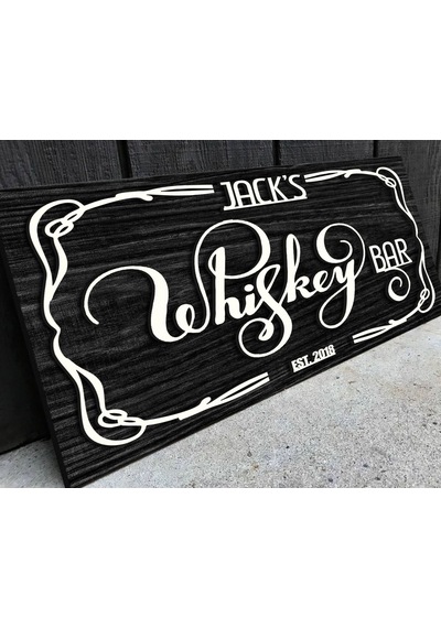 Bk Gift Kişiye Özel Kabartma Tasarım Siyah Ebony Ahşap Bar Tabelası, Home Bar Tabela, Rustik Ev Dekorasyonu, Duvar Dekoru-9