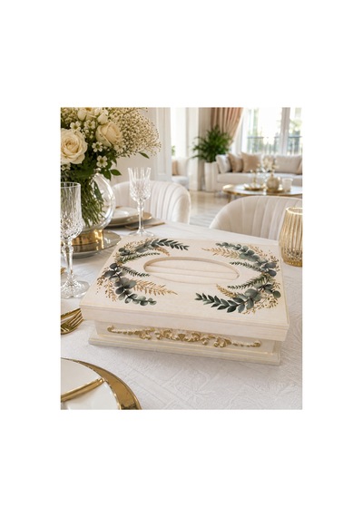 Peçetelik Ahşap Mutfak Dekorasyon Ürünleri 26cm 15cm Bej - 909312296 Bej