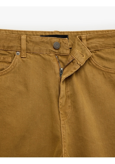 Koton Normal Bel Pamuklu Straight Fit Cepli Bermuda Jean Şort Kahverengi 6sam40391nd Kahve Koton Normal Bel Pamuklu Straight Fit Cepli Bermuda Jean Şort Kahverengi 6sam40391nd Kahve