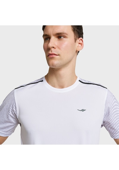 Lescon 26b-1024 Antrenman Kısa Kol Beyaz Erkek T-shirt 26btea001024