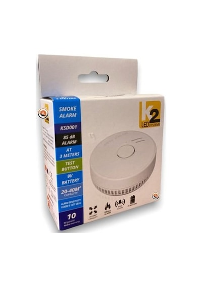 K2 PİLLİ DUMAN DEDEKTÖRÜ KSD001