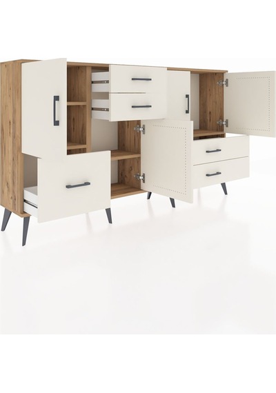 Arges Konsol 4 Raflı 5 Çekmeceli 4 Kapaklı 176x30x99 Çam-aytaşı Aytası - Atlas Çam Arges Konsol 4 Raflı 5 Çekmeceli 4 Kapaklı 176x30x99 Çam-aytaşı Aytası - Atlas Çam