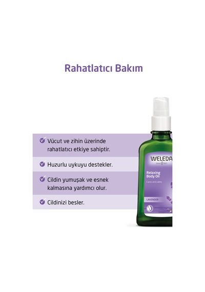 Weleda Organik Lavanta Özlü Vücut Bakım Yağı 100ml