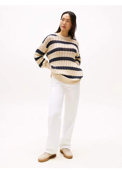Tommy Hilfiger Kadın Sneaker Fw0fw08686acg Bej