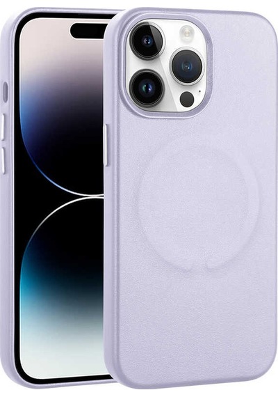 Apple Uyumlu iPhone 14 Pro Max Pu Deri Magsafe Wireless Şarj Özellikli Zore Derix Kapak