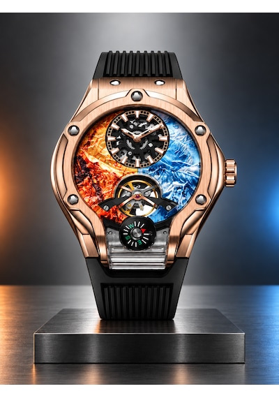 Pagani Design Pd-981 Everest Dağı Zirvesi Serisi Limited Edition Otomatik Erkek Kol Saati Rose Black Rose Gold