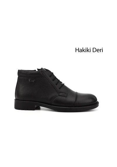 Gönderi(R) Gönderi R Erkek Siyah Floter Fermuarlı Hakiki Deri Klasik Bot Dkmb75401223