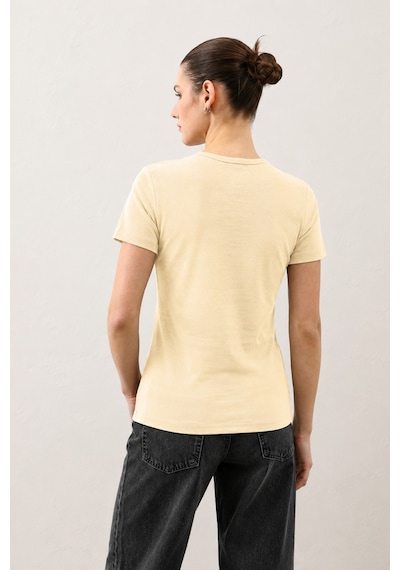 Antioch Kadın Basic T-shirt Sarı