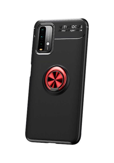 Xiaomi Redmi Note 9 4G Kılıf Yüzüklü Magnetli Ravel Case