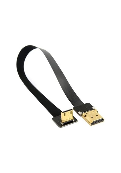 Hdmı To Hdmı 90 Derece Açıkhis Fpc Yassı Esnek / Ribbon Kablo