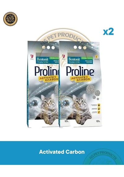 Proline Aktif Karbonlu 2li Kedi Kumu 2x10lt