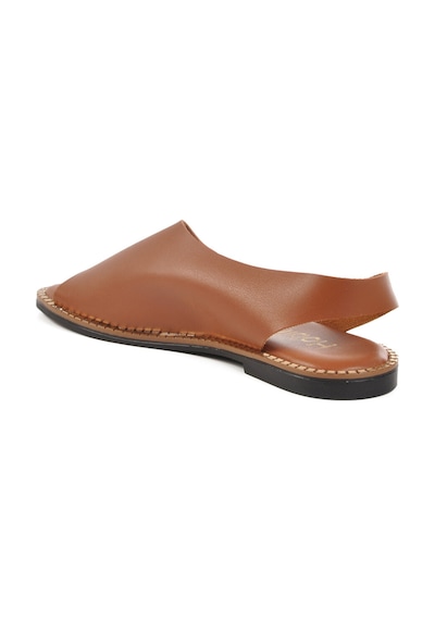 Taba İnce Taban Hafif Kadın Sandalet 101 Z Taba