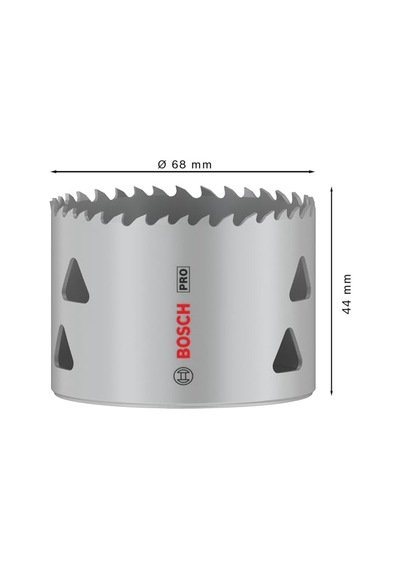 1 X Pro Multi Malzeme Delik Testeresi Yumuşak Ahşap, Alçıpan Duvar İçin, Ø 68 Mm, Profesyonel Aksesuar Matkap/tor