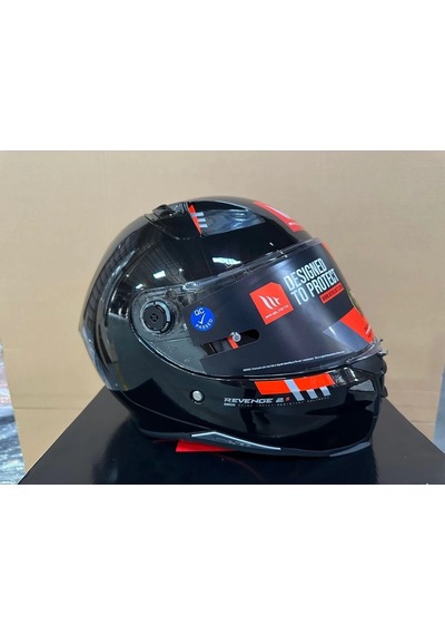 Mt Helmets Revenge 2 S A11 Motosiket Kaskı Parlak Siyah