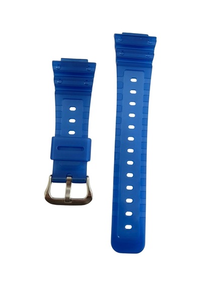 Casio G-shock Ga-2100hc Şeffaf Mavi Plastik Orijinal Saat Kordonu Çok Renkli