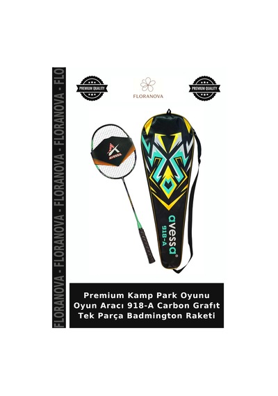 Premium Kamp Park Oyunu Oyun Aracı 918-a Carbon Grafıt Tek Parça Badmington Raketi