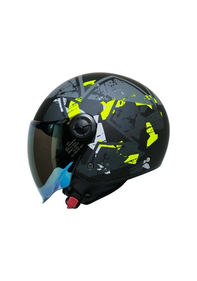 Mts Prohelmet 101 Neon Camo Çok Renkli