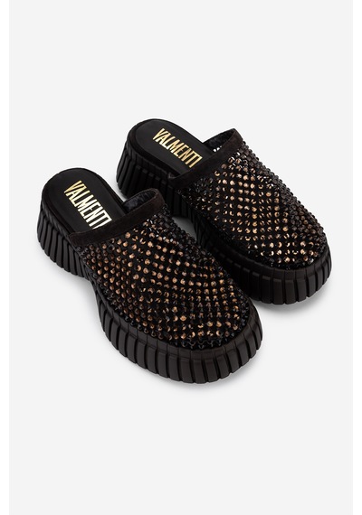 Valmenti Kadın Deri & Suni Kahverengi Düz Terlik 1141 581 Bn Trlk Y26 Brown Suede