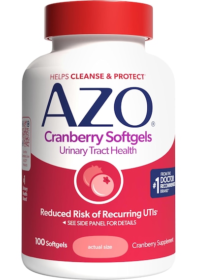 Azo Cranberry Pills For Women & Men, Urinary Tract Health, 100 Softgels