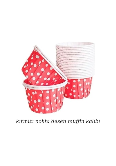 50 Li Renkli Muffin Ve Cupcake Kağıdı Noktalı Kek Kalıbı, Tek Kullanımlık Fırın Kağıdı, Isıya Dayanıklı Pişirme Kabı Karışık Renkler