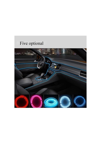 Tr Trendlıfeoto Araba Araç Içi Torpido Ledi Ip Neon Ip Led El Wire 2 Metre Mavi Genel