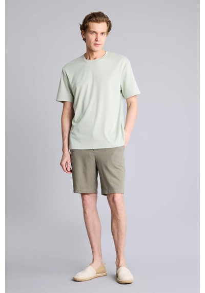 Defacto Basic T-shirt G7707ax26smgn1255 Yeşil-gn1255