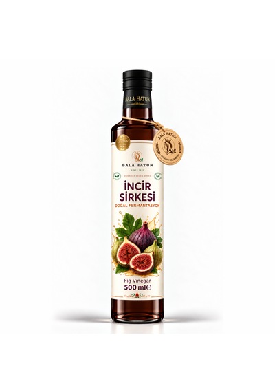 Bala Hatun İncir Sirkesi 500ml - Doğal Fermantasyon - Fig Vinegar