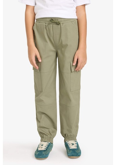 Defacto Erkek Çocuk Kargo Jogger Gabardin Pantolon G6424a826spkh202 Haki-kh202