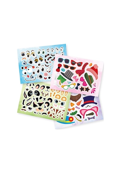 Tükenmeyen Sticker Kitabım - Eğlenceli Yüzler (100+ Tekrar Tekrar Kullanılabilen Sticker)