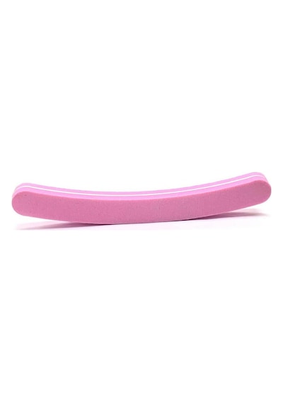 Koodmax Aşınmaya Dayanıklı Kumlu Çift Taraflı Tırnak Törpüsü Kavisli 100/180 Pembe