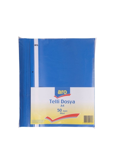 Aro Telli Dosya 50'li Mavi - Ekonomik Ve Dayanıklı Arşivleme Çözümü 2'li Ekonomik Paket - 2 Ade Tarı Diğer