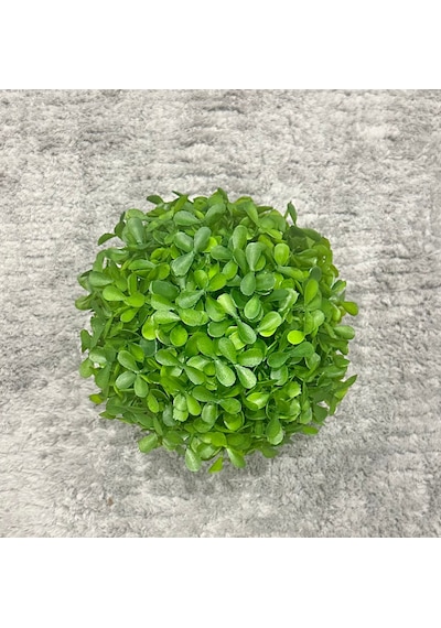 Modern Gri Saksılı Yapay Yeşil Bitki - Yaşam Alanınıza Doğal Dokunuş 13x17 Cm Yeşil