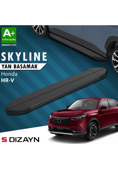 S-dizayn Honda Hr-v 3 Skyline Siyah Yan Basamak 173 Cm 2021 Üzeri A+ Kalite