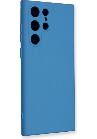 Samsung Galaxy S24 Ultra Kılıf Nano İçi Kadife Silikon - Mavi Çok Renkli