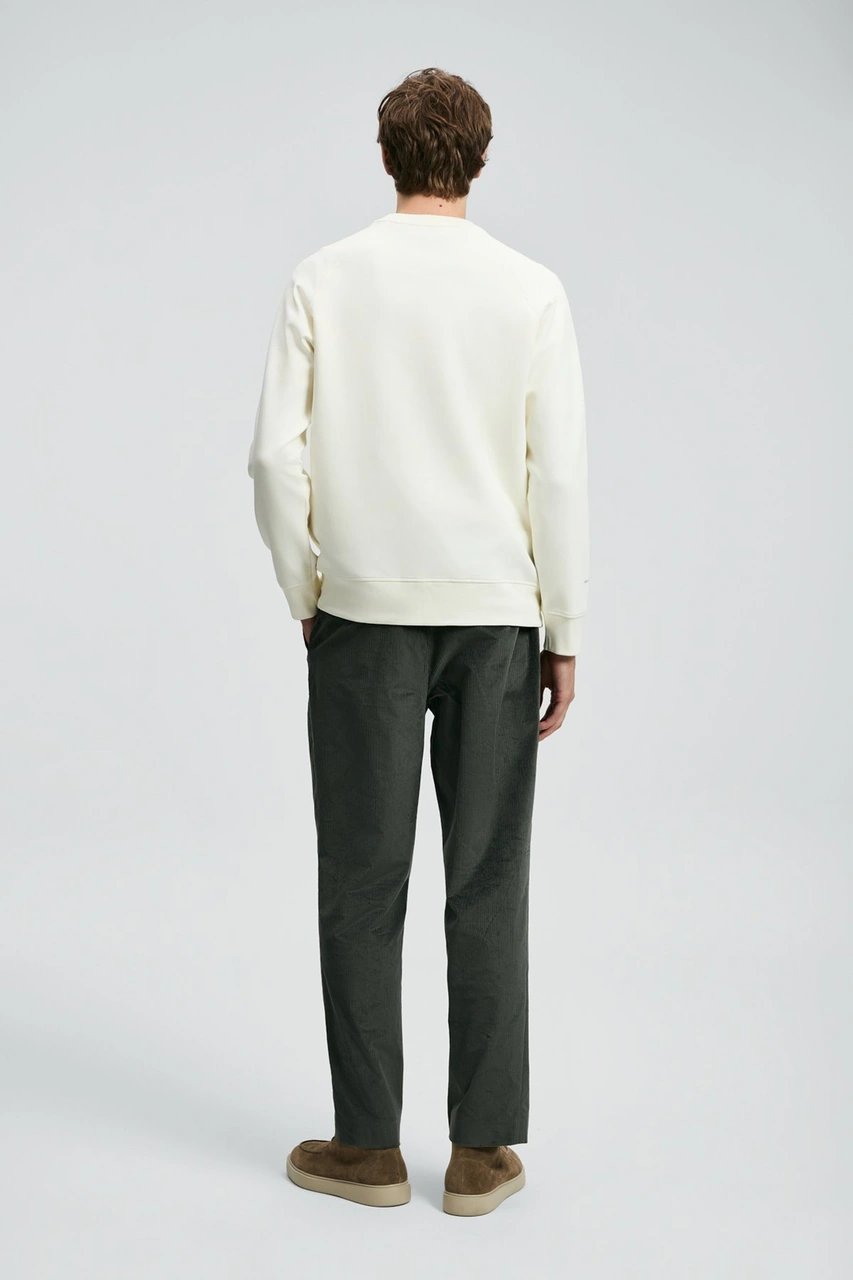 Lufian Erkek Cooper Sweatshirt 112030177 Kırık Beyaz Kırık Beyaz