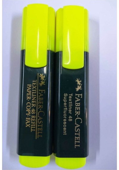 Fosforlu Işaretleme Kalemi-faber-castell 2 Adet-sarı Sarı