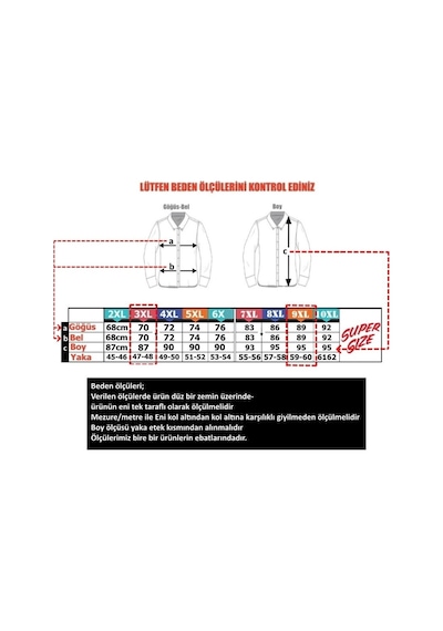 Pamuklu Büyük Beden Oduncu Gömlek & 2Xl-10Xl (542294042)