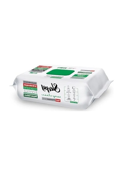 Beyaz Yüzey Temizlik Havlusu Mendili, 100 Yaprak, Sabun Katkılı