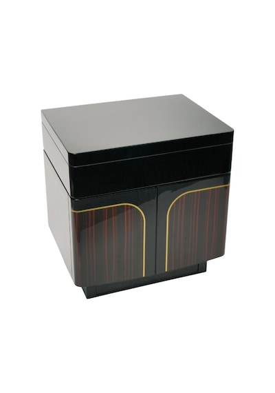 Premiumquality Buenos Siyah-kahverengi Sedir Humidor Puro Kutusu - Trm5008