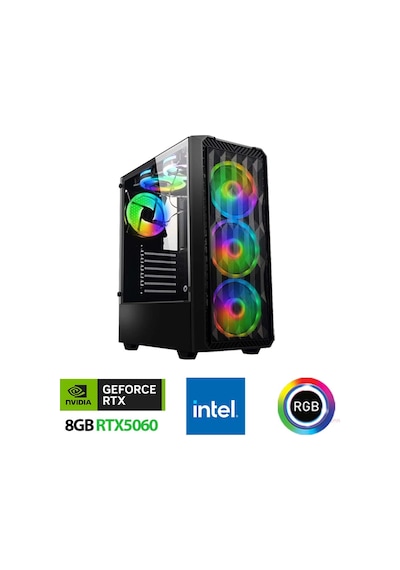Xaser XSR1121 i5-14400F 32 GB 1 TB M.2 NVMe SSD 8 GB RTX5060 Linux Masaüstü Oyuncu Bilgisayarı