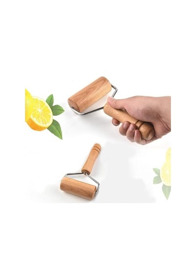Mini Merdane,hamur Silindiri,hamur Açmak İçin Pratik Mini Merdane,pizza,börek,hamur İşleri İçin Kolay Kullanım Mini Döner Başlıklı Merdane 50 x 22