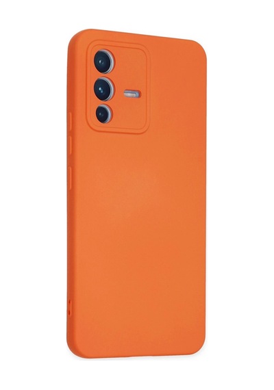 Uryport Vivo V23 5g Kılıf Nano İçi Kadife Silikon - Turuncu