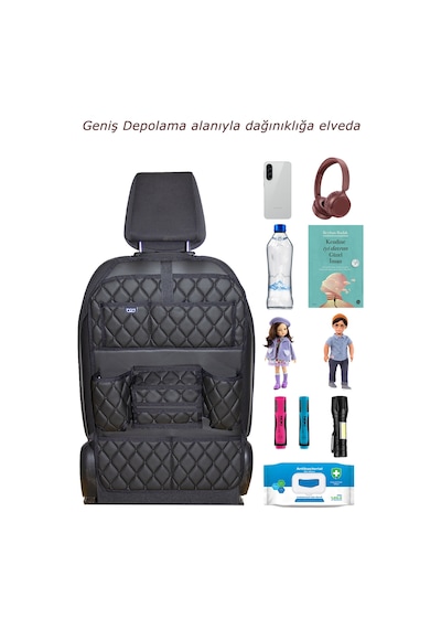 Bod Deri Kapitone Düzenleyici Cunda Serisi Siyah
