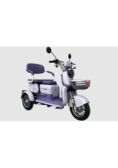 Arora Rüzgar New 650 W 3 Tekerlekli Elektrikli Motosiklet Lila