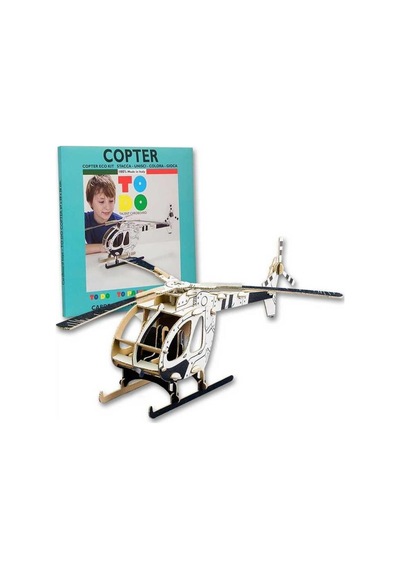 Helikopter Yapılacak Karton Helikopter Montaj Yapılacak Ve Renklendirilecek 61 Parça